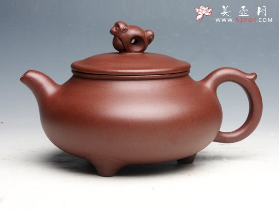 紫砂壶图片：灵猴献寿 - 宜兴紫砂壶网