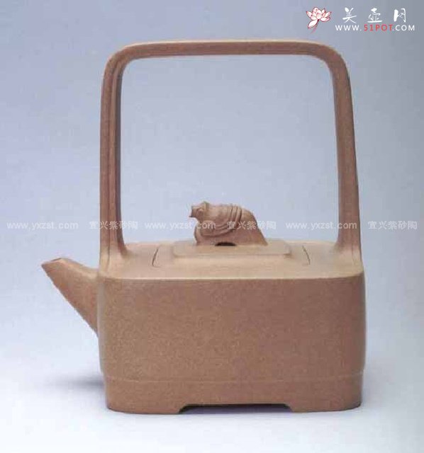 紫砂壶图片：雀提壶 - 宜兴紫砂壶网