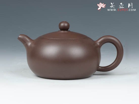 紫砂壶图片：扁珠  200cc - 宜兴紫砂壶网