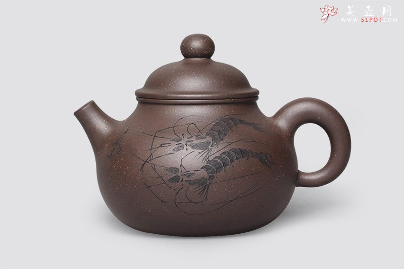 紫砂壶图片：容天（顾跃鸣刻） - 宜兴紫砂壶网
