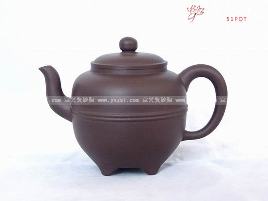 紫砂壶图片：四脚腰线 - 宜兴紫砂壶网