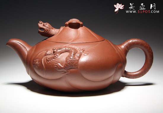 紫砂壶图片：小苏鱼化龙 - 宜兴紫砂壶网