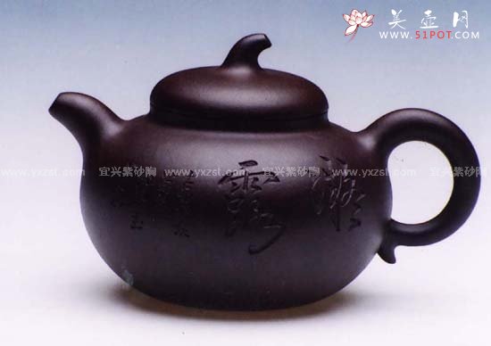 紫砂壶图片：茄段 - 宜兴紫砂壶网