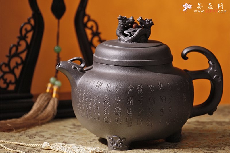 紫砂壶图片：神灵玉鼎 - 宜兴紫砂壶网