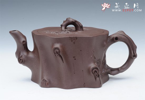 紫砂壶图片：梅桩壶 - 宜兴紫砂壶网