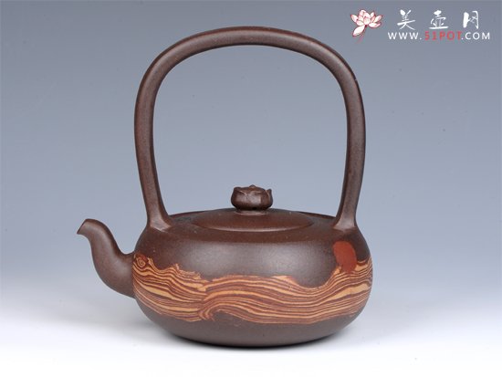 紫砂壶图片：- 绞泥旭日东升 - - 宜兴紫砂壶网