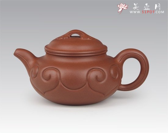 紫砂壶图片：仿古如意 - 宜兴紫砂壶网