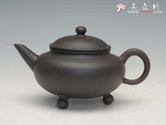 紫砂壶图片：三脚水平 - 宜兴紫砂壶网