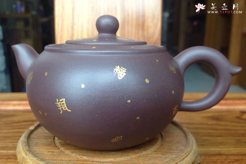 紫砂壶图片：双线福圆 - 宜兴紫砂壶网