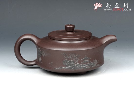 紫砂壶图片：周盘（获奖壶） - 宜兴紫砂壶网