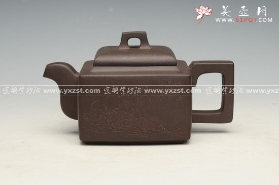 紫砂壶图片：亚明四方 - 宜兴紫砂壶网