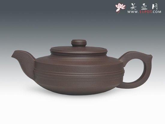 紫砂壶图片：扁腰线 - 宜兴紫砂壶网