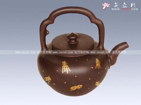 紫砂壶图片：大彬提梁 - 宜兴紫砂壶网