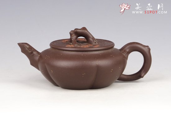 紫砂壶图片：踏雪寻梅紫泥 - 宜兴紫砂壶网