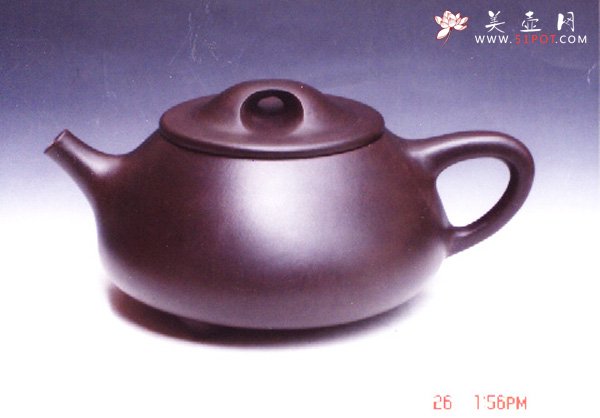 紫砂壶图片：黑石瓢壶 - 宜兴紫砂壶网