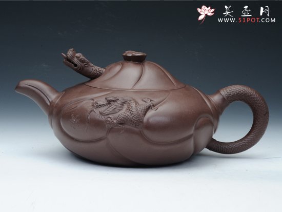 紫砂壶图片：大鱼化龙 - 宜兴紫砂壶网