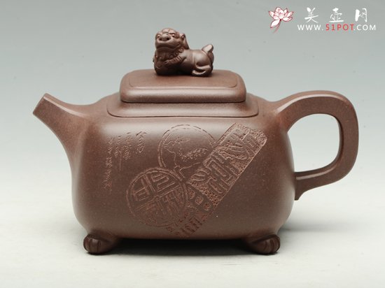 紫砂壶图片：狮鼎 - 宜兴紫砂壶网