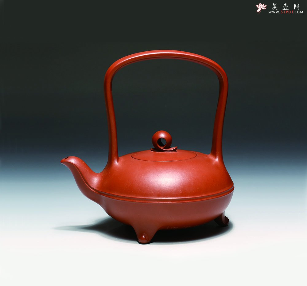 紫砂壶图片：凤仪提梁 - 宜兴紫砂壶网