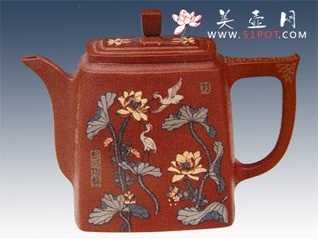 紫砂壶图片：荷塘秀色 - 宜兴紫砂壶网