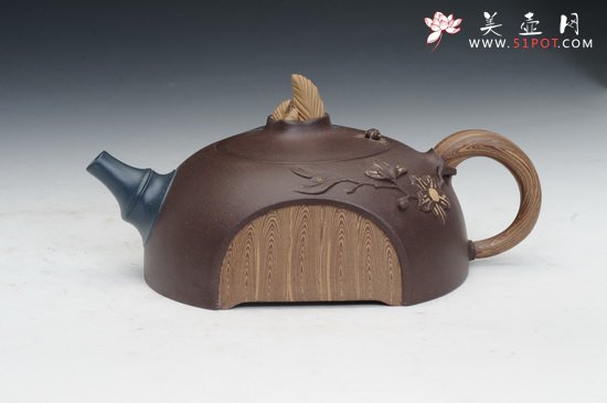 紫砂壶图片：竹色满圆 - 宜兴紫砂壶网