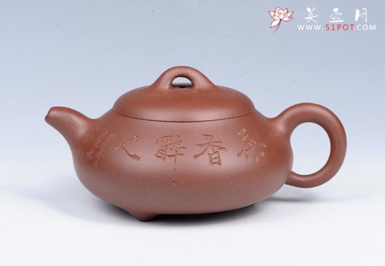 紫砂壶图片：汉棠石瓢 - 宜兴紫砂壶网