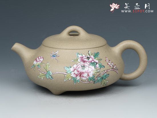 紫砂壶图片：汉棠石瓢 - 宜兴紫砂壶网