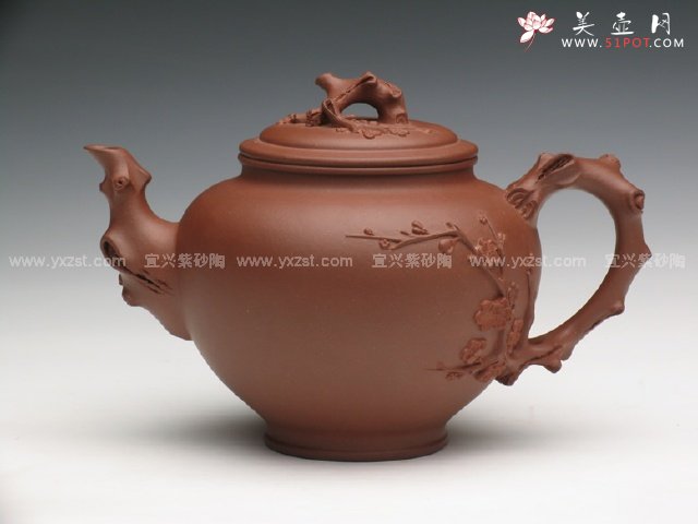紫砂壶图片：咏梅 - 宜兴紫砂壶网