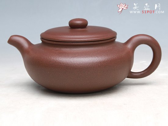 紫砂壶图片：大口扁腹 - 宜兴紫砂壶网