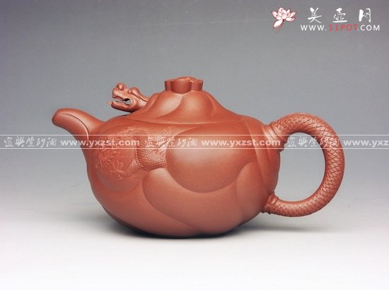 紫砂壶图片：鱼化龙 - 宜兴紫砂壶网