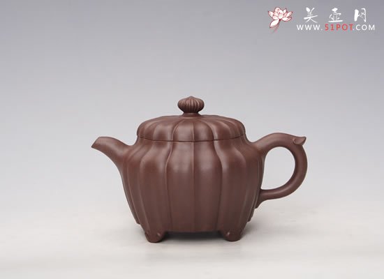 紫砂壶图片：菱花锦囊 - 宜兴紫砂壶网