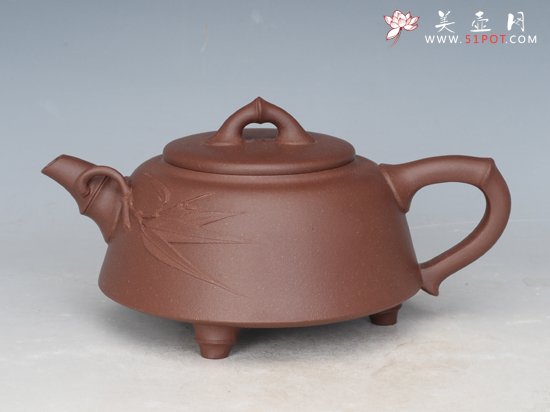 紫砂壶图片：三竹 - 宜兴紫砂壶网