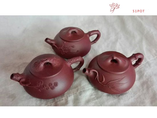紫砂壶图片：松竹梅 - 宜兴紫砂壶网