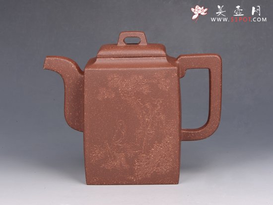 紫砂壶图片：方砖壶 - 宜兴紫砂壶网