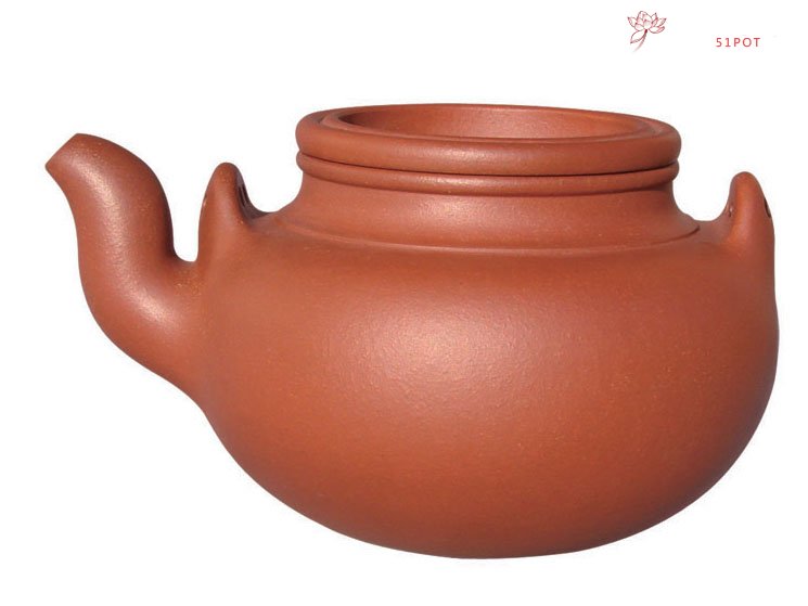 紫砂壶图片：蛋包提梁壶 - 宜兴紫砂壶网