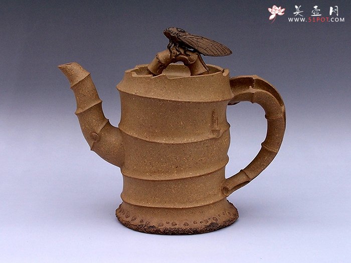 紫砂壶图片：虚竹 - 宜兴紫砂壶网