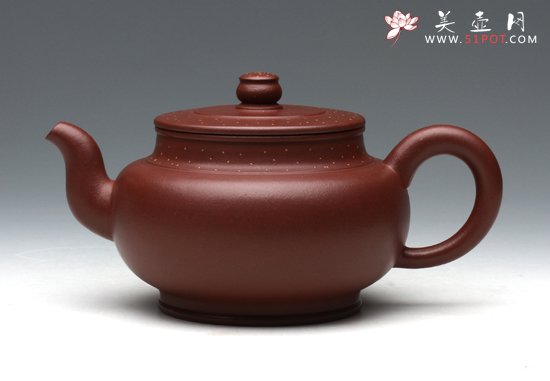 紫砂壶图片：铺砂线圆 - 宜兴紫砂壶网