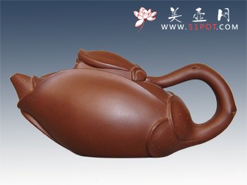 紫砂壶图片：玉兰花壶 - 宜兴紫砂壶网