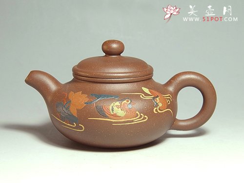 紫砂壶图片：泥绘系列 - 宜兴紫砂壶网