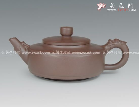 紫砂壶图片：双龙报喜壶 拷贝 - 宜兴紫砂壶网