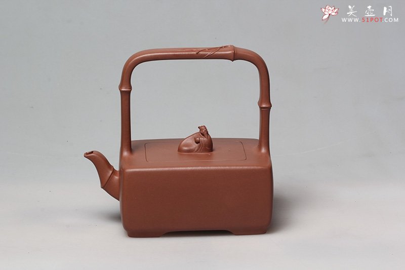 紫砂壶图片：听竹(竹林七贤山涛醉茶）喻小芳 史小明合作 - 宜兴紫砂壶网