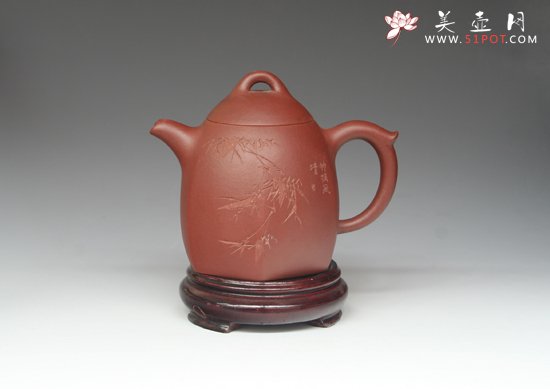 紫砂壶图片：六方秦权 - 宜兴紫砂壶网