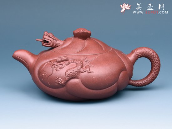 紫砂壶图片：鱼化龙 - 宜兴紫砂壶网