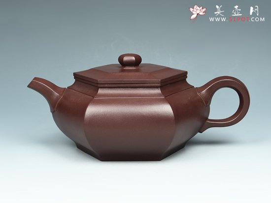 紫砂壶图片：大彬六方壶 - 宜兴紫砂壶网