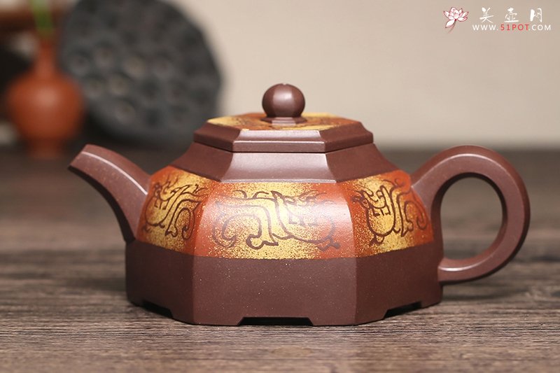 紫砂壶图片：六方汉风 - 宜兴紫砂壶网