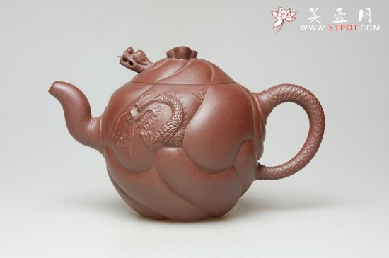 紫砂壶图片：鱼化龙 - 宜兴紫砂壶网