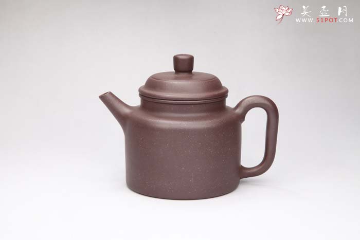 紫砂壶图片：高德钟 紫泥 - 宜兴紫砂壶网