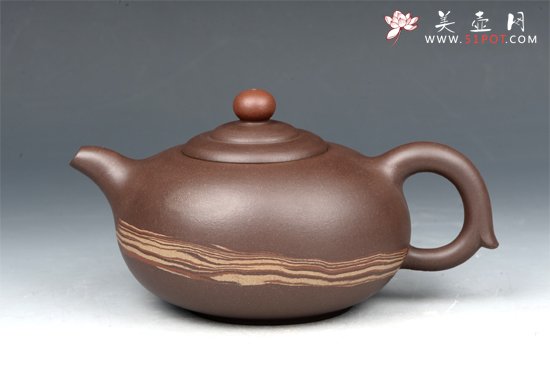 紫砂壶图片：晨曲壶 - 宜兴紫砂壶网