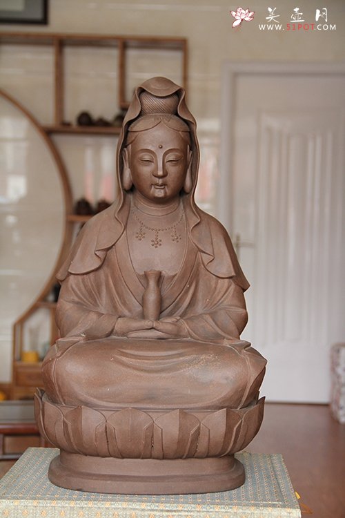 紫砂壶图片：座莲正观音 - 宜兴紫砂壶网