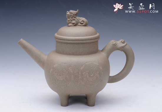 紫砂壶图片：四季鼎盛 - 宜兴紫砂壶网