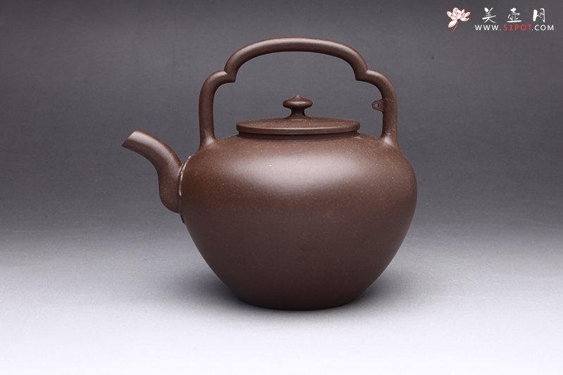 紫砂壶图片：吴经提梁 - 宜兴紫砂壶网
